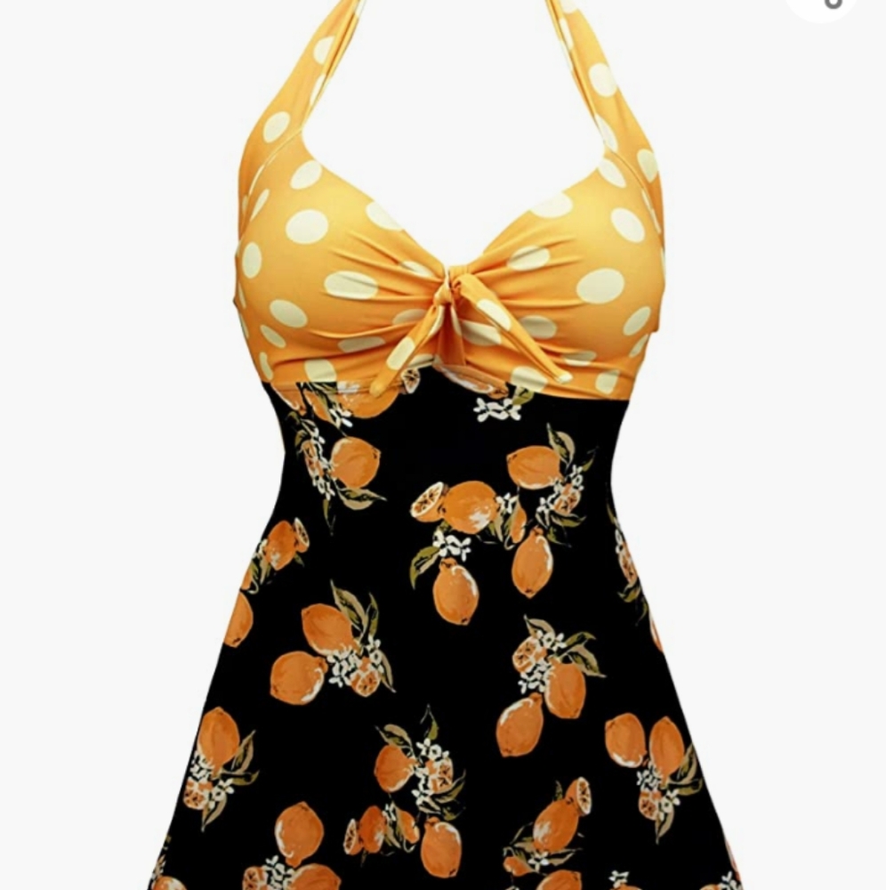 🍊50's style pin up swim suit